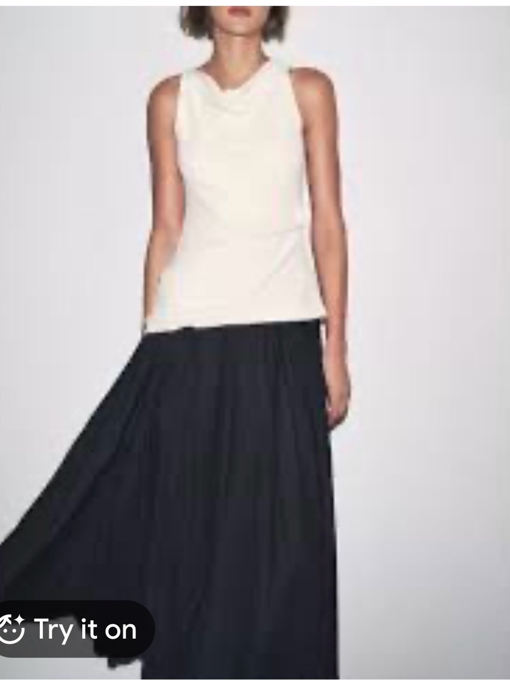 Zara Black Maxi Skirt - Flowing A-Line Silhouette